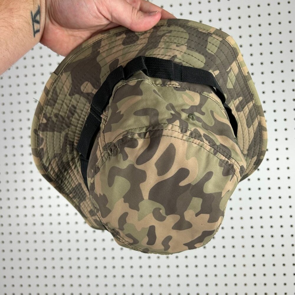 MNML Woodland Camo Bucket Hat OSFM‎ Large / XL Camouflage Tactical Streetwear - Picture 3 of 5